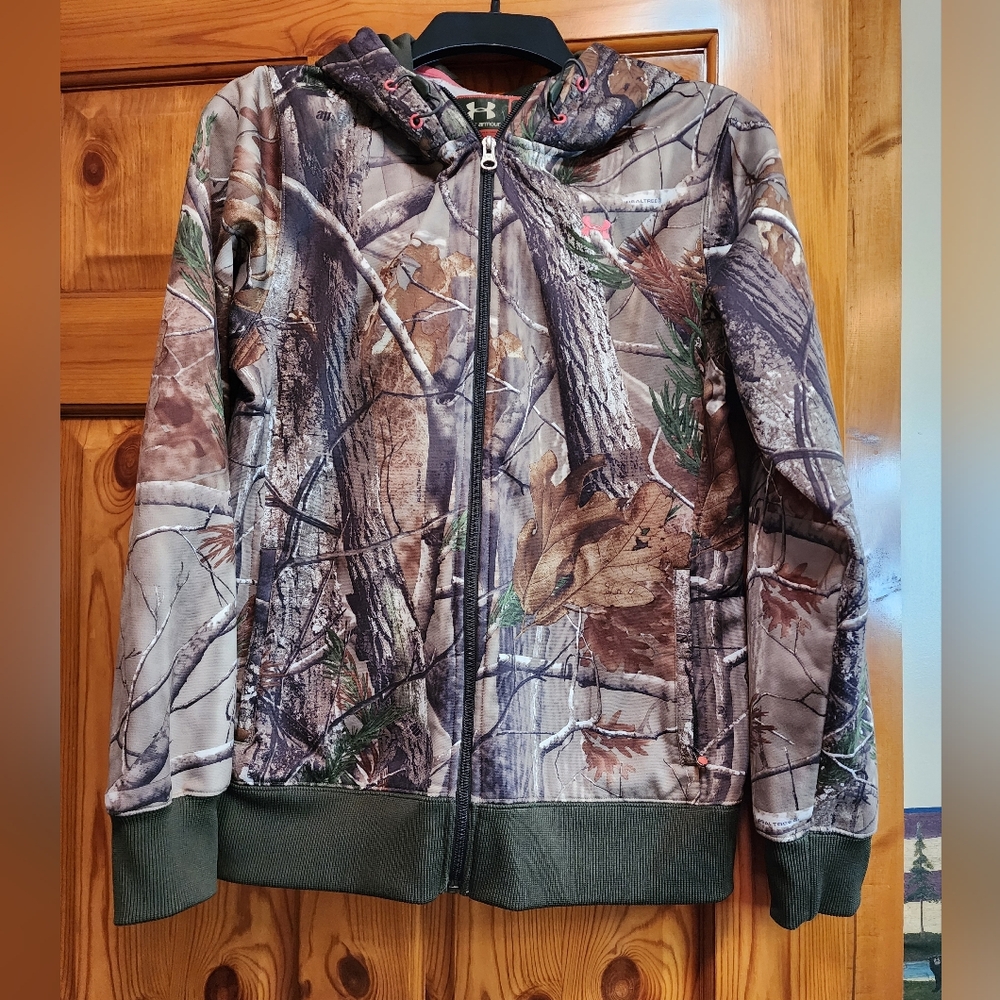 Under Armour Realtree Xtra Camo Fleece Full Zip Hoodie, Size M